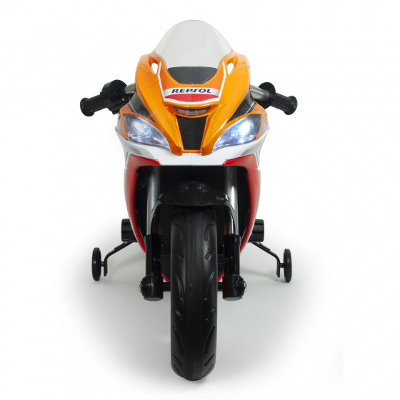 Injusa Elektrische Kindermotorfiets Repsol 12V Oranje/Wit
