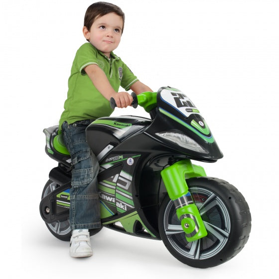 Injusa Loopmotor Winner Kawasaki 99 Cm Zwart/Groen