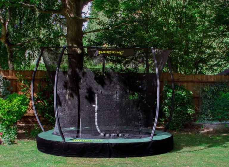 Jumpking Trampoline Inground Deluxe 305 Cm Zwart/Groen