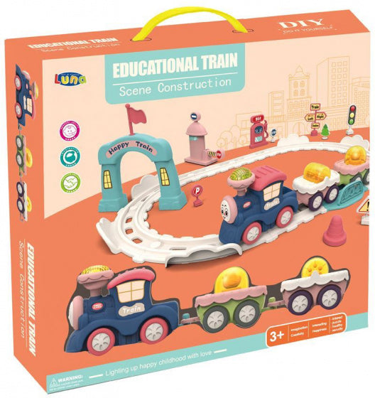 Luna Constructietrein Educatief Junior Wit 23-Delig