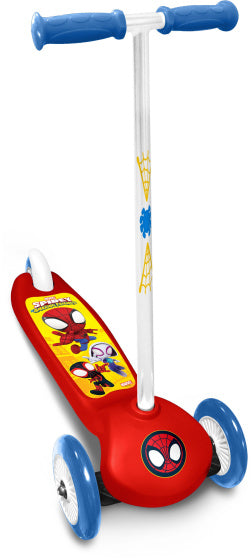 Marvel 3-Wiel Kinderstep Spidey Junior Voetrem Rood/Blauw