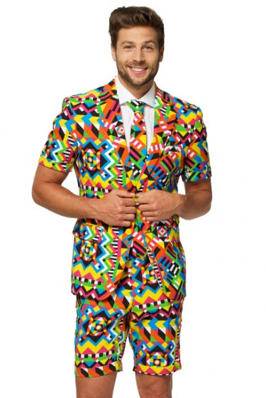 Opposuits Verkleedpak Zomer Mr. Pink Heren Polyester Mt 60