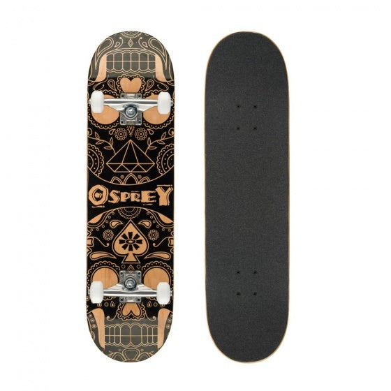 Osprey Skateboard Candy Skull Bruin 79 X 20 Cm