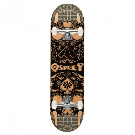 Osprey Skateboard Candy Skull Bruin 79 X 20 Cm