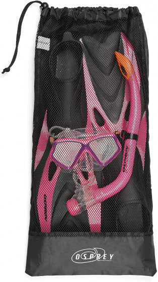 Osprey Snorkelset Junior Siliconen 5-Delig Maat Xxs zwart/roze one size