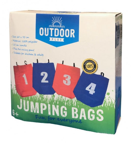 Outdoor Play Loopzakken 4 Stuks Rood/Blauw 90 Cm