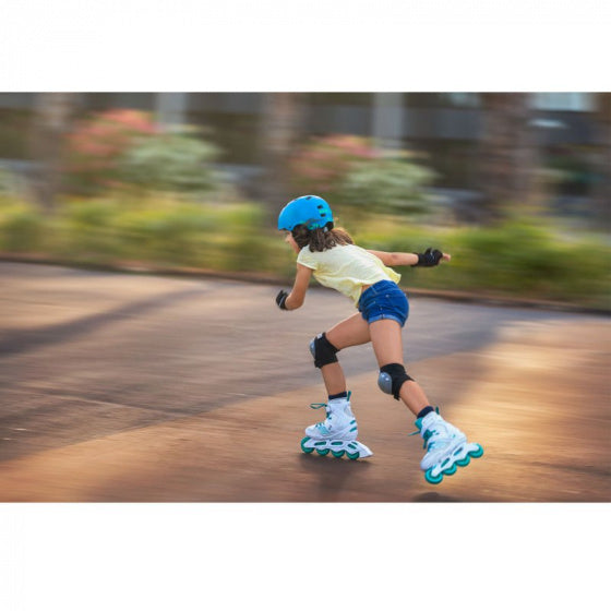 Playlife Inline Skates Light Breeze 82A Wit/Turquoise Maat 29/32