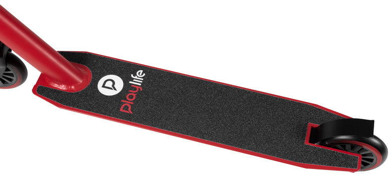 Playlife Stuntstep Kicker Red 82 Cm Aluminium  zwart/rood