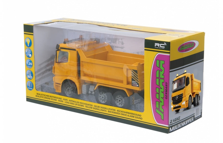 Jamara Kiepwagen Rc Mercedes-Benz Arocs 2,4 Ghz Geel 1:20