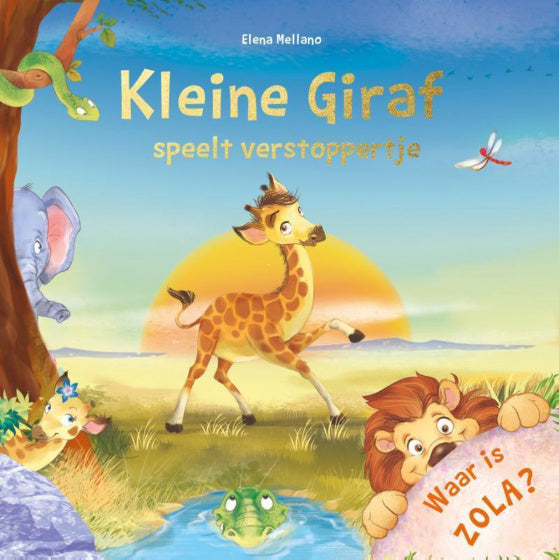 Rebo Productions Kinderboek Kleine Giraf Speelt Verstoppertje
