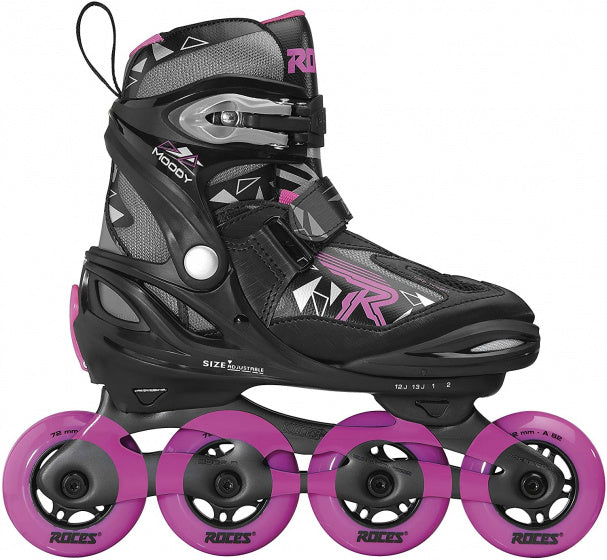 Roces Inline Skates Moody Tif 82A Zwart/Blauw