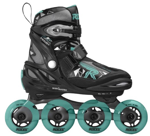 Roces Inline Skates Moody Tif 82A Zwart/Blauw