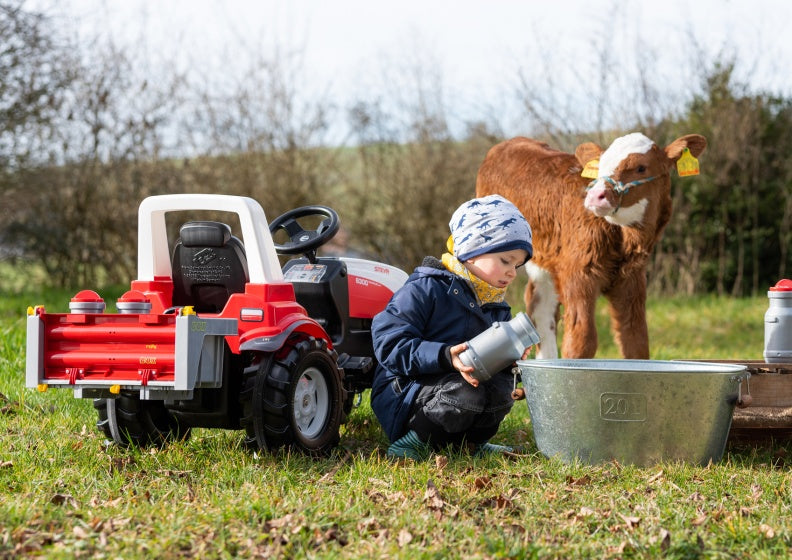 Rolly Toys Aanhanger Rollybox Melkkan 43,5 X 23,5 Cm Grijs/Rood