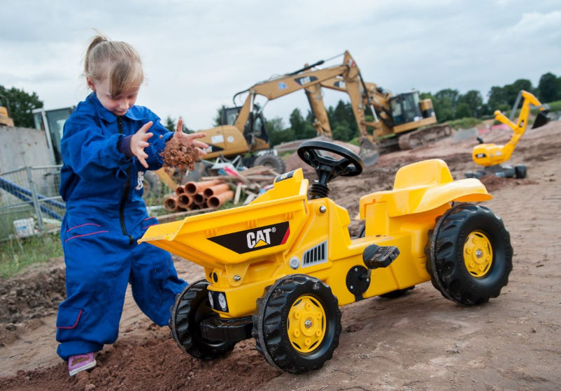 Rolly Toys Traptractor Rollykid Dumper Cat Geel