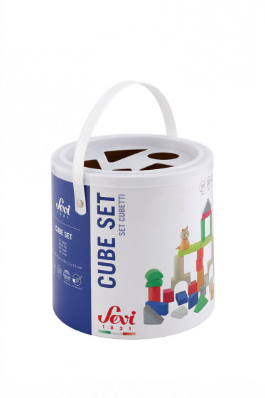 Sevi Blokkenset Cube Junior Hout 36-Delig