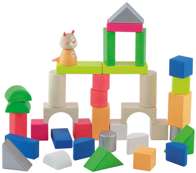 Sevi Blokkenset Cube Junior Hout 36-Delig