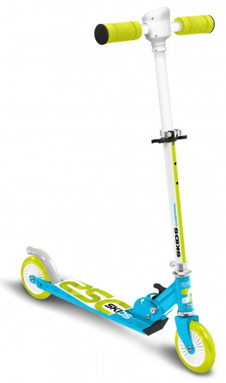 Skids Control Vouwstep Junior Voetrem Lichtblauw/Lichtgroen