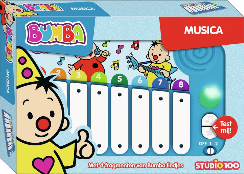 Studio 100 Bumba Musica Piano 29 Cm Blauw