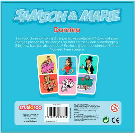 Studio 100 Dominospel Samson & Marie Junior Karton 28-Delig