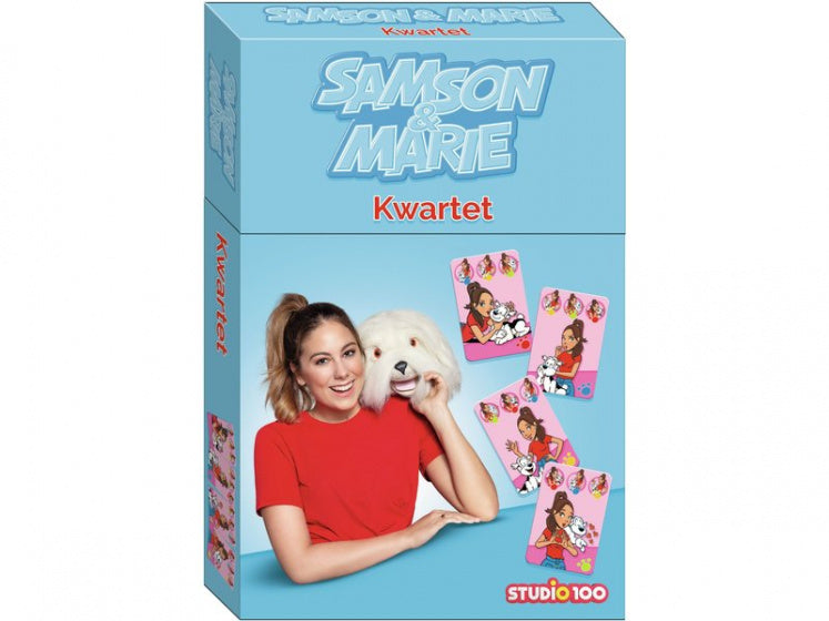 Studio 100 Kwartetspel Samson & Marie Junior Karton Blauw/Rood