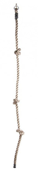 Swing King Klimtouw Met 3 Knopen En 1 Ring 180 Cm Lichtbruin