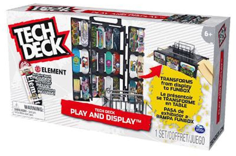 Tech Deck Speelset Play Skate Shop Zwart/Naturel 15-Delig