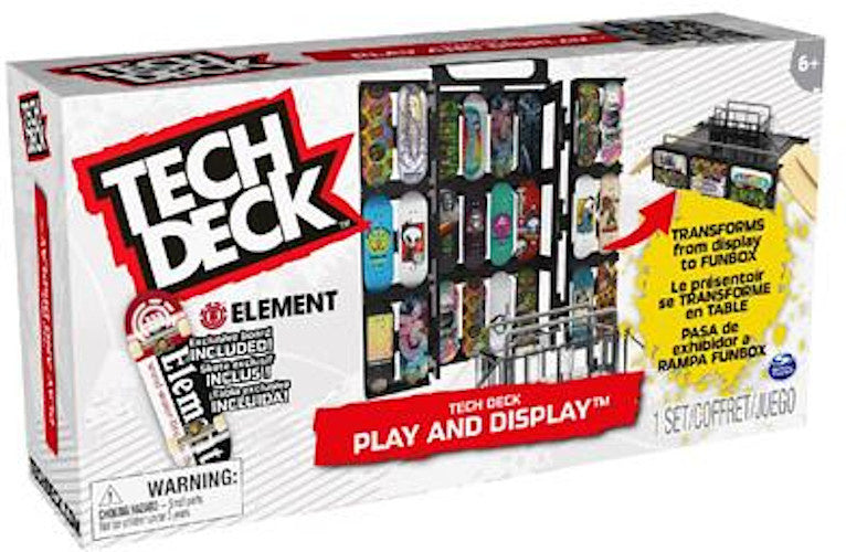 Tech Deck Speelset Play Skate Shop Zwart/Naturel 15-Delig
