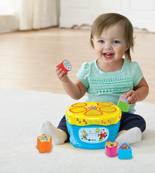 Vtech Bumba Vormentrommel 25 Cm Blauw/Geel