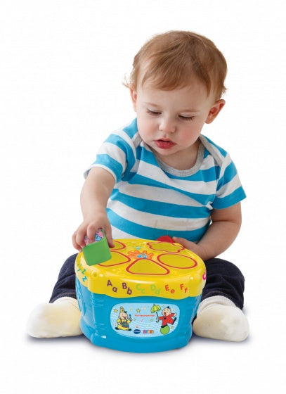 Vtech Bumba Vormentrommel 25 Cm Blauw/Geel