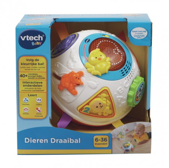 Vtech Draaibal Dieren wit nederlands