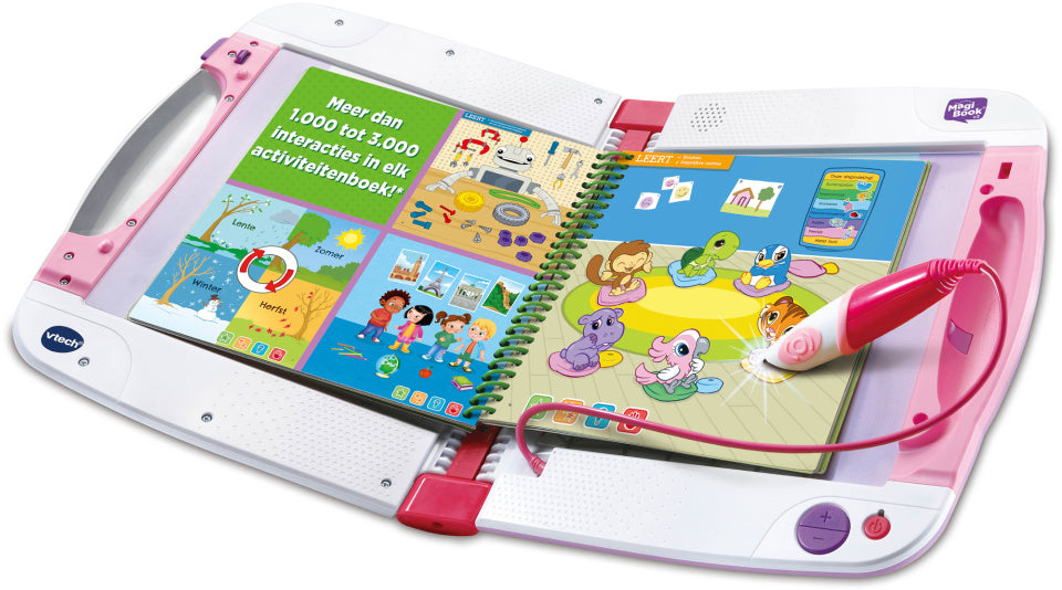 Vtech Console Met Activiteitenboek Magibook V2 Wit/Roze 3-Delig