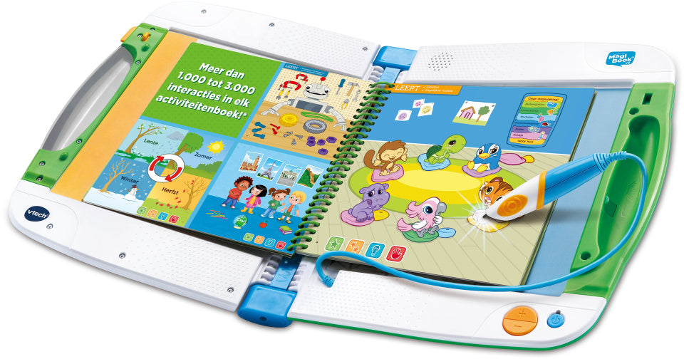 Vtech Console Met Activiteitenboek Magibook V2 Wit/Groen 3-Delig