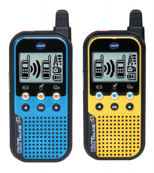 Vtech Walkie Talkie Kiditalkie 27,9 Cm Blauw/Geel 2 Stuks