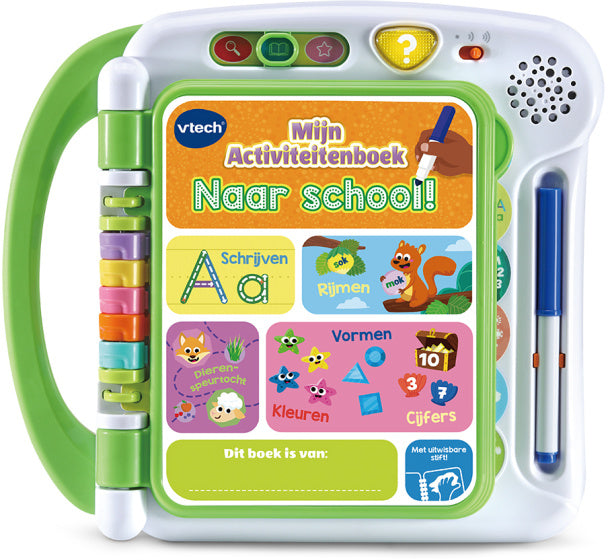 Vtech Kinderboek Mijn Activiteitenboek - Naar School Groen 2-Delig