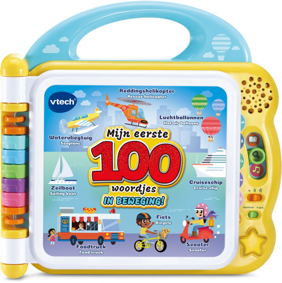 Vtech Kinderboek Mijn Eerste 100 Woordjes - In Beweging Geel