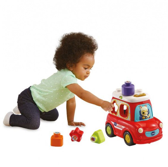 Vtech Vrolijke Vormenauto 25 Cm Rood 5-Delig