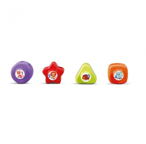 Vtech Vrolijke Vormenauto 25 Cm Rood 5-Delig