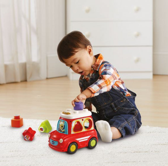 Vtech Vrolijke Vormenauto 25 Cm Rood 5-Delig