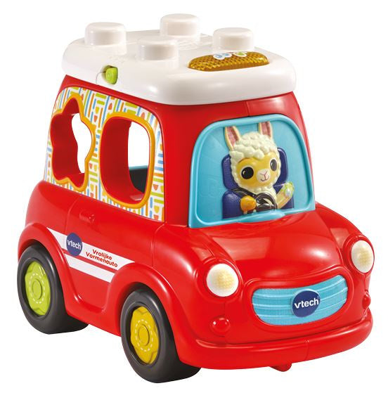Vtech Vrolijke Vormenauto 25 Cm Rood 5-Delig