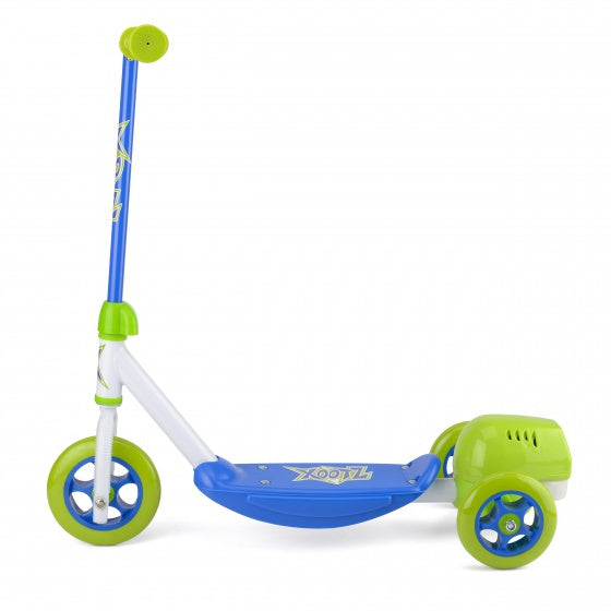 Xootz 3-Wiel Kinderstep Bubble Scooter Jongens Voetrem  groen/blauw