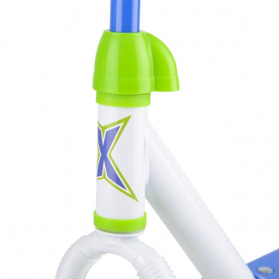 Xootz 3-Wiel Kinderstep Bubble Scooter Jongens Voetrem  groen/blauw