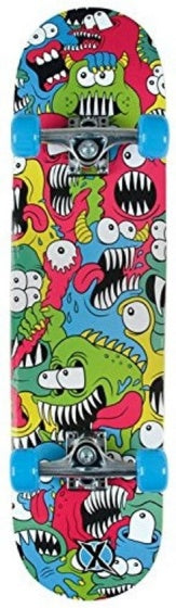 Xootz Doublekick Chompers Skateboard 79 Cm multicolor